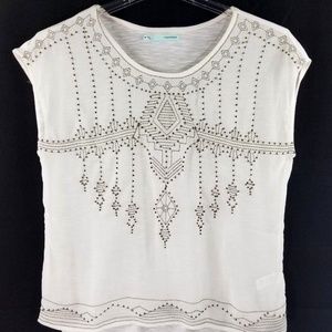 Maurices Women's Shirt Beaded Sleeveless